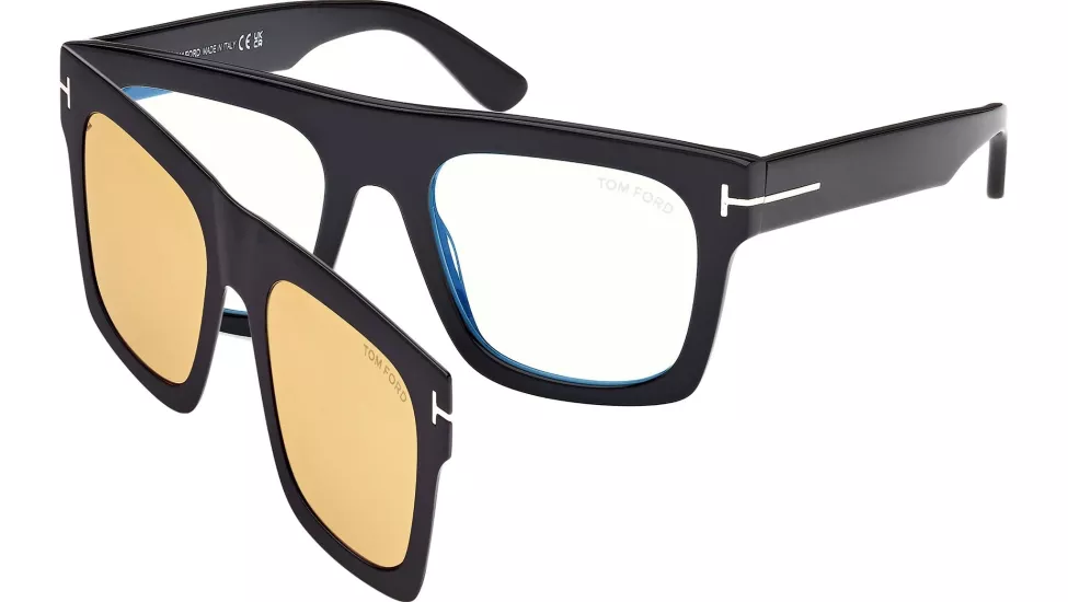 Tom Ford FT6068-B (001) 53 | Klipsli Unisex Siyah Güneş Gözlüğü